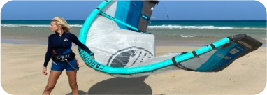Windsurf en acción